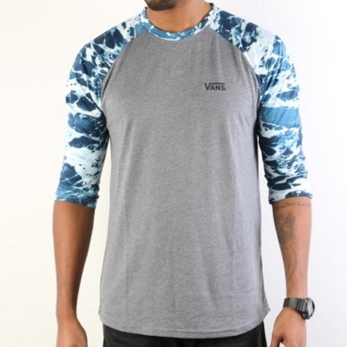 Vans Backwash Blues Raglan póló - szürke - M